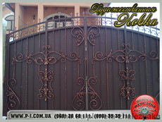 Кованые ворота, металлические от производителя под заказ. Мариуполь.